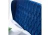 4ft6 Double Velvet blue ottoman fabric upholstered buttoned storage gas lift up bed frame 2